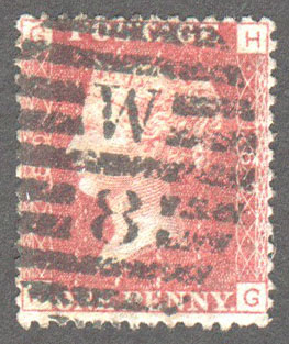 Great Britain Scott 33 Used Plate 189 - HG - Click Image to Close